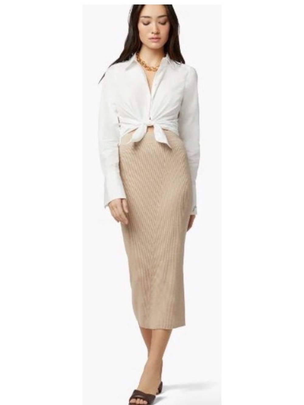 FAVORITE DAUGHTER Lena Midi Skirt M
